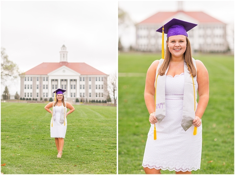 We loved having an empty Quad for Allison's graduation portraits