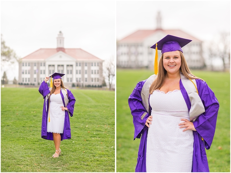 We loved having an empty Quad for Allison's graduation portraits
