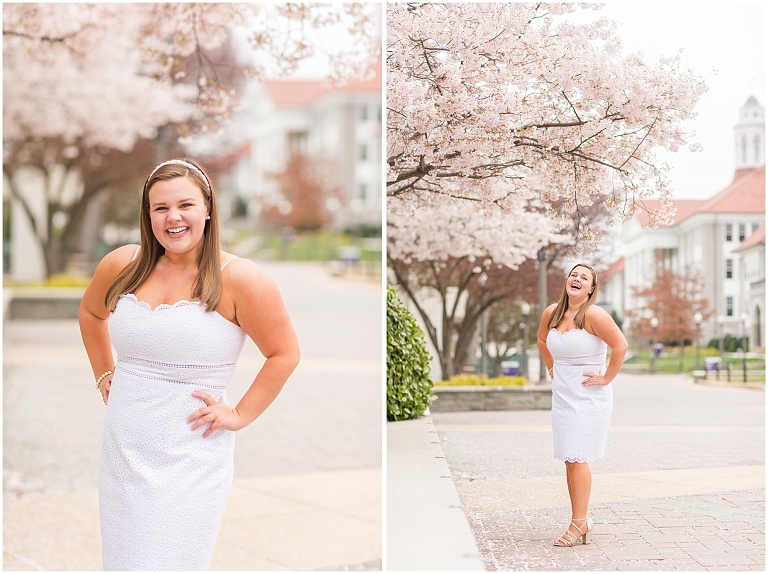 The cherry blossoms were in full bloom for Allison's graduation portraits!