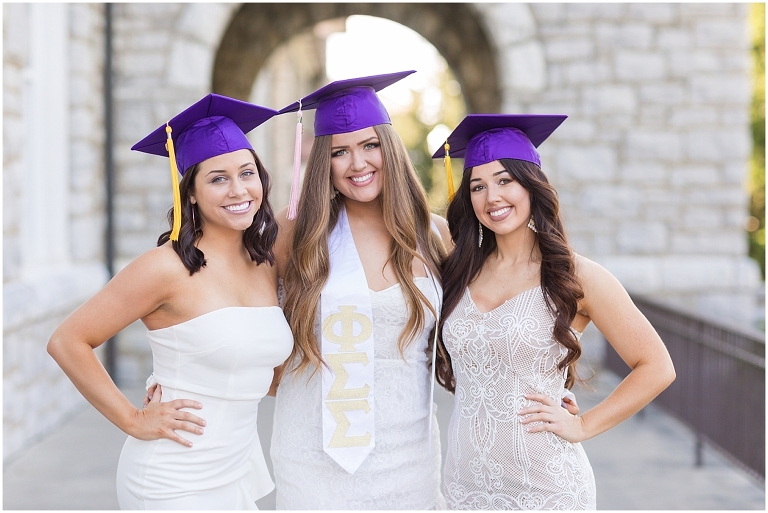 Abby, Gianna, and Jess rocked their JMU graduation portraits!